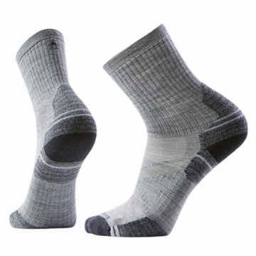 Smartwool Hike Targeted Cushion Mid Crew Socks Light Gray