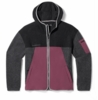 Smartwool Mens Hudson Trail Fleece Jacket Charcoal/ Eggplant (close out)
