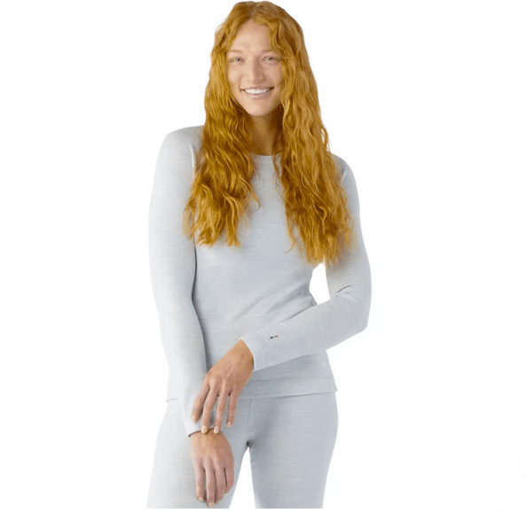 Smartwool Womens Classic Thermal Merino Base Layer Crew Winter Sky