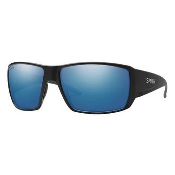 Smith Guides Choice Matte Black | ChromaPop Glass Polarized Blue Mirror
