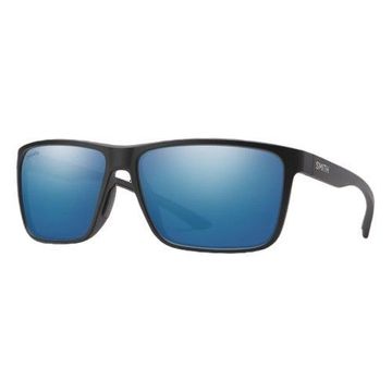 Smith Riptide Matte Black | ChromaPop Glass Polarized Blue Mirror