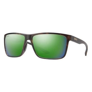 Smith Riptide Matte Tortoise | ChromaPop Glass Polarized Green Mirror