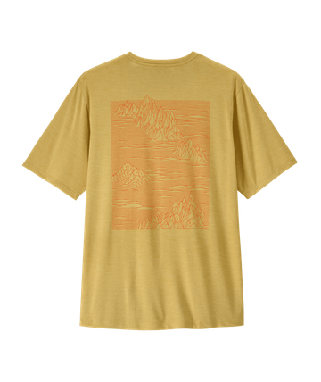 Patagonia Mens Cap Cool Daily Shirt - Strataspire Limestone Yellow - Light Limestone Yellow X-Dye