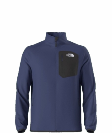 The North Face Mens Crest Full Zip Bold Blue / TNF Black