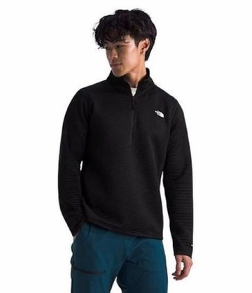 The North Face Mens DOTKNIT Thermal 1/4 Zip TNF Black (Close Out)