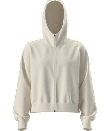 The North Face Womens Jaida Full Zip Hooded Jacket White Dune