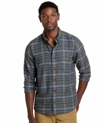 Toad&Co Mens Airsmyth Long Sleeve Shirt Beetle Pattern