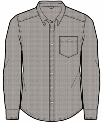 Toad&Co Mens Airsmyth Long Sleeve Shirt Soot Pattern