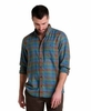 Toad&Co Mens Airsmyth LS Shirt Dark Roast Tonal Madras (Close Out)