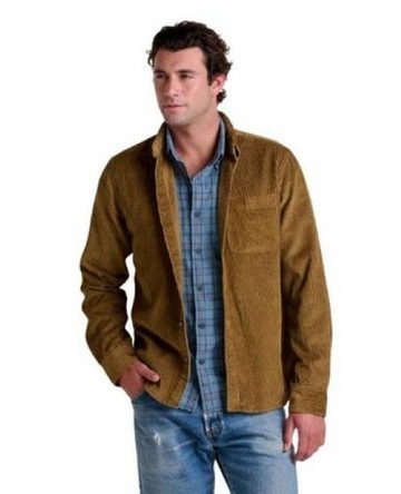 Toad&Co Mens Cascadia LS Shirt Honey Brown (Close Out)