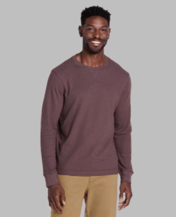 Toad&Co Mens Framer II LS Crew Raisin (Close Out)