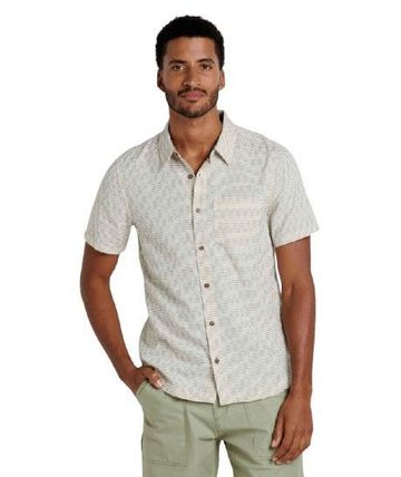 Toad&Co Mens Harris Short Sleeve Shirt Salt