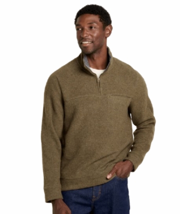 Toad&Co Mens Kennicott 1/4 Zip Pullover Jeep