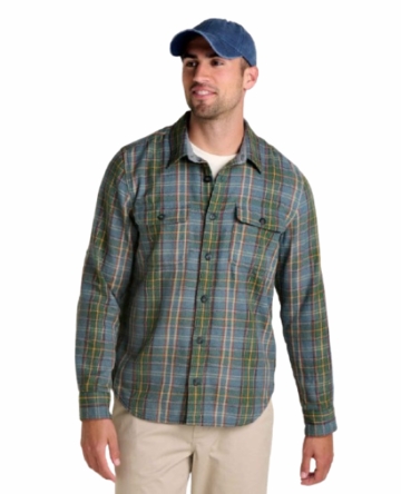Toad&Co Mens Ranchero Long Sleeve Shirt Twilight Pattern