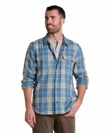 Toad&Co Mens Ranchero LS Shirt Kyanite (Close Out)