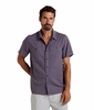 Toad&Co Mens Taj Hemp Short Sleeve Shirt Ash