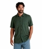 Toad&Co Mens Taj Short Sleeve Hemp Shirt Cilantro Dobby