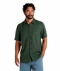 Toad&Co Mens Taj Short Sleeve Hemp Shirt Cilantro Dobby
