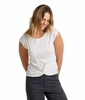 Toad&Co Womens Anza Short Sleeve Tee Egret