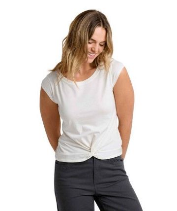 Toad&Co Womens Anza Short Sleeve Tee Egret