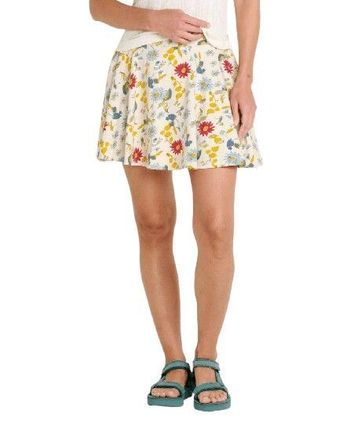 Toad&Co Womens Birdie Skort Almond Print