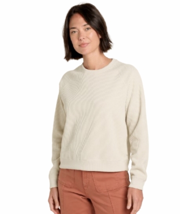 Toad&Co Womens Bitterroot Long Sleeve Pullover Almond