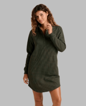 Toad&Co Womens Bitterroot LS Dress Olive (Close Out)