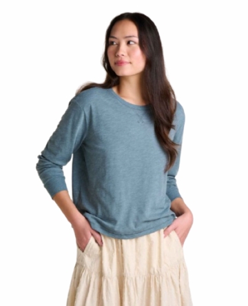 Toad&Co Womens Boundless Jersey Long Sleeve Tee Ink