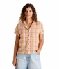 Toad&Co Womens Camp Cove Shirt Gold Pattern