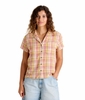 Toad&Co Womens Camp Cove Shirt Gold Pattern