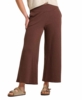 Toad&Co Womens Chaka Wide Leg Crop Pant Chestnut Texture