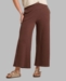 Toad&Co Womens Chaka Wide Leg Crop Pant Chestnut Texture (Close Out)