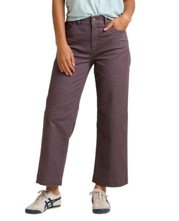 Toad&Co Womens Earthworks Wide Leg Crop Pant Raisin
