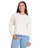 Toad&Co Womens Foothill Pointelle LS Crew II Salt