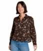 Toad&Co Womens Manzana Boxy Long Sleeve Shirt Barnwood Print