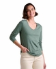 Toad&Co Womens Marley LS V Tee Laurel (Close Out)