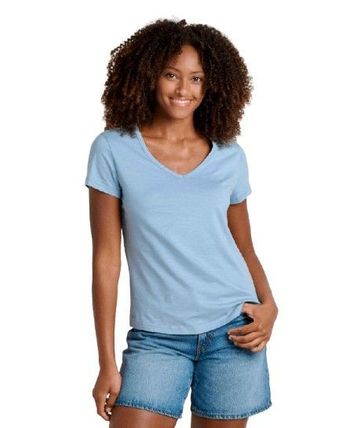 Toad&Co Womens Marley Short Sleeve Tee Weathered Blue