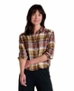 Toad&Co Womens Re-Form Flannel Boxy LS Shirt Aster Madras (Close Out)