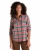 Toad&Co Womens Re-Form Long Sleeve Shirt Clay Pattern