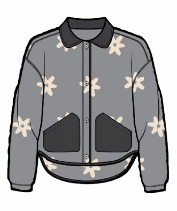 Toad&Co Womens Sespe Jacket Heather Grey Pattern