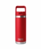 Yeti Rambler 18 oz C Straw Bottle Rescue Red