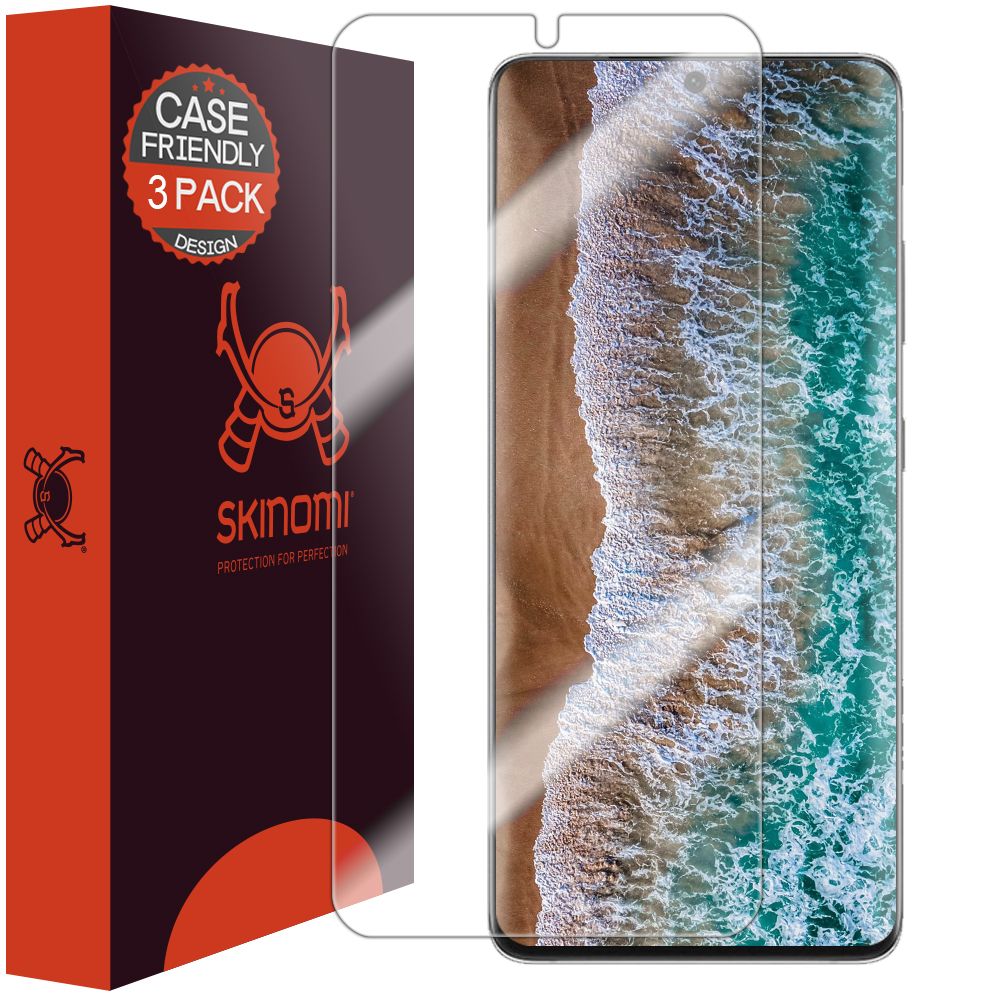 (3Pack) Samsung Galaxy S21 Ultra TechSkin [Case Compatible] Screen