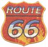 Route 66 Fire Shield Embroidered Patch Route 66 Fire Shield Embroidered Patch