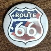 Rt. 66 Button Flag Magnet