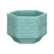 Chelsea House Dover Cachepot - Turquoise 370317