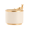 Chelsea House Foxtrot Cachepot-Ivory C11032