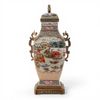 HARBOR VISTA porcelain and bronze ormolu landscape harbor scene urn HARBOR VISTA porcelain and bronze ormolu landscape harbor scene urn