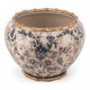 Porcelain and Bronze ormolu MIDNIGHT GARDEN blue floral planter bamboo