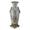 SPRING AVIARY porcelain and bronze ormolu vase with porcelain cameos SPRING AVIARY porcelain and bronze ormolu vase with porcelain cameos