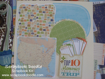 6"x6" Decorative edge paper, 10 Things Pocket